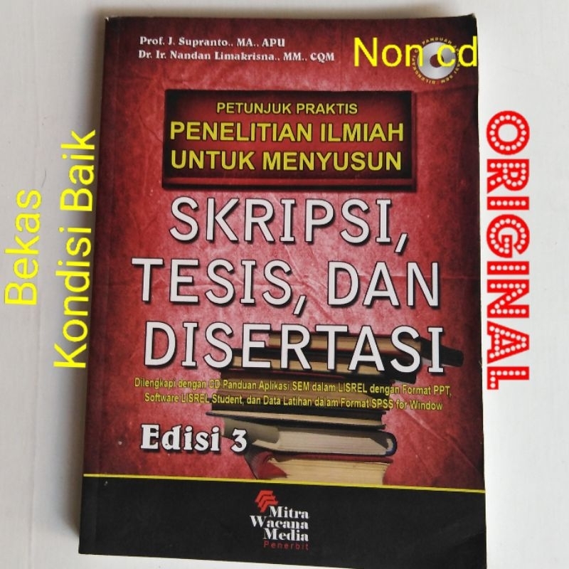 Jual Buku Petunjuk Praktis Penelitian ilmiah untuk Menyusun Skripsi ...