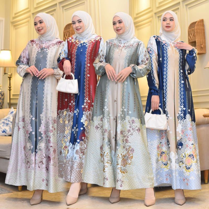 Raiya Dress Gamis Silk Premium Busui Jumbo - foto 3