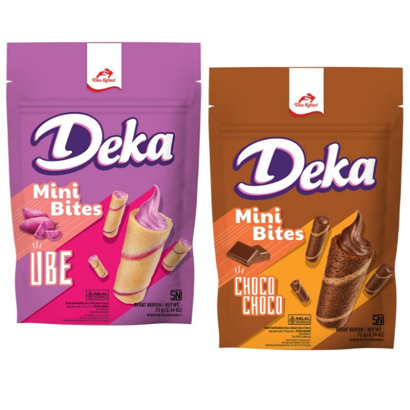 Jual Deka Mini Wafer Bites rasa ube dan choco | Shopee Indonesia