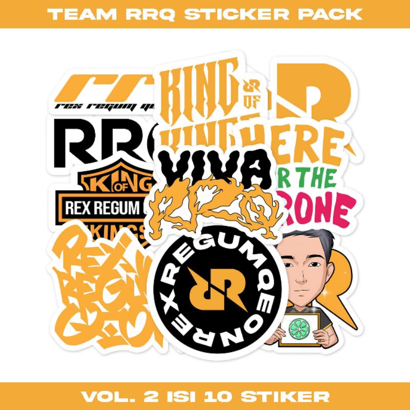 Jual Stiker TEAM RRQ Premium Sticker Pack | Shopee Indonesia