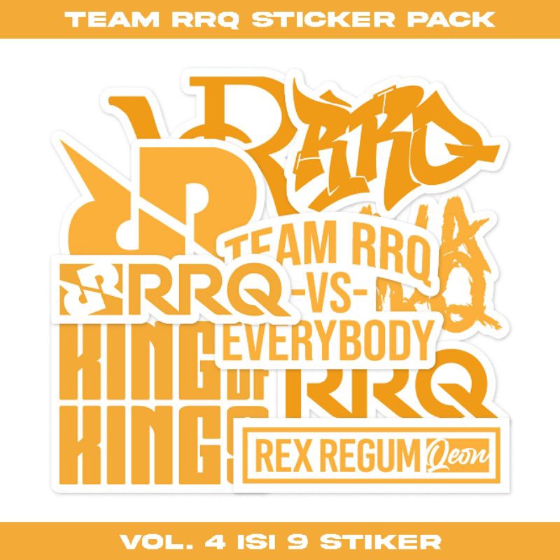 Jual Stiker TEAM RRQ Premium Sticker Pack | Shopee Indonesia