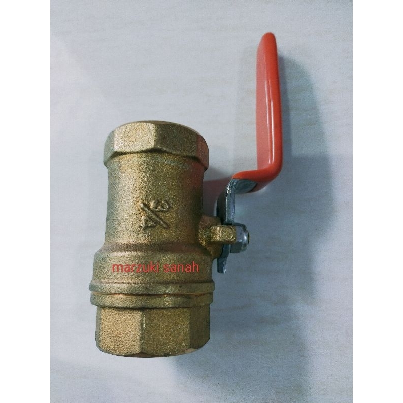 Jual Kran air 3/4 inch Ball Valve (Kitz) Hologram 400 WOG | Shopee ...
