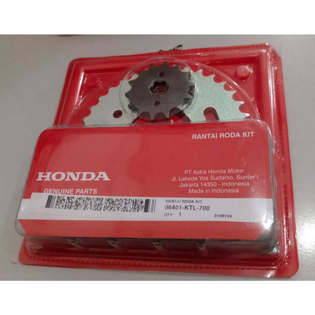 Jual Rantai Roda Kit (Drive Chain Kit) – Revo original honda | Shopee ...