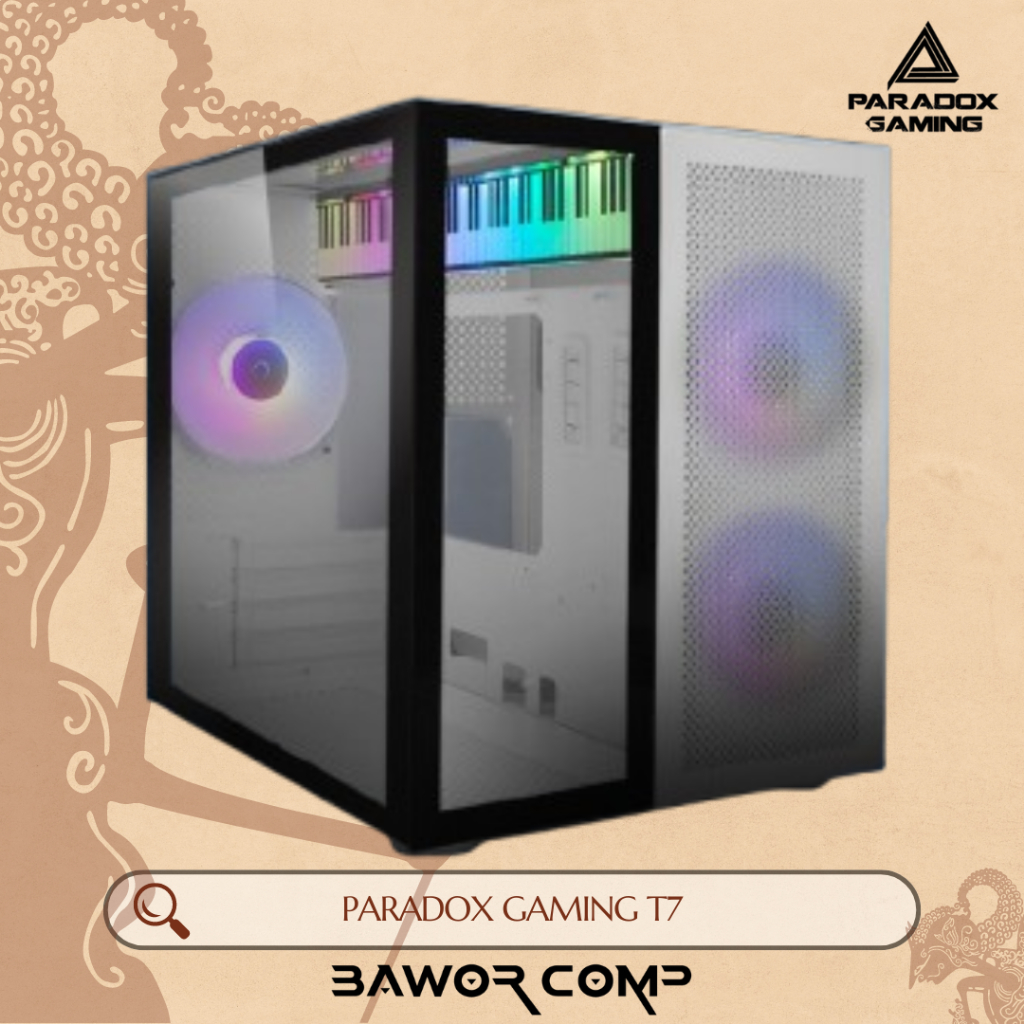 Jual Paradox Gaming Tomorrow Series T7 Free 3 Fan ARGB | Casing PC ATX ...