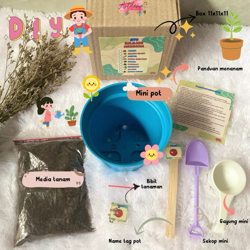 Jual DIY Menanam Berkebun Untuk Anak | Gardening kit | Mainan Edukasi ...