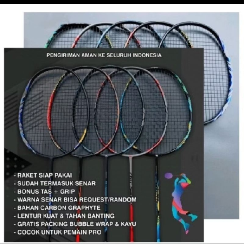Jual RAKET BADMINTON PROMO 30 LBS | Shopee Indonesia