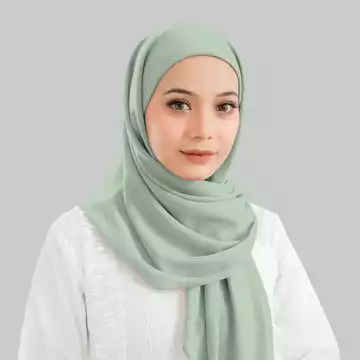 Kerudung Segitiga Inner Square 2 Layar Segiempat Pollycotoon