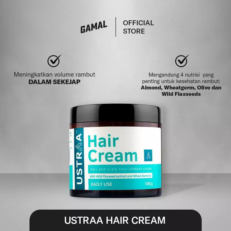 Ustraa Hair Cream Daily Use 100gr - Perawatan Menutrisi Rambut