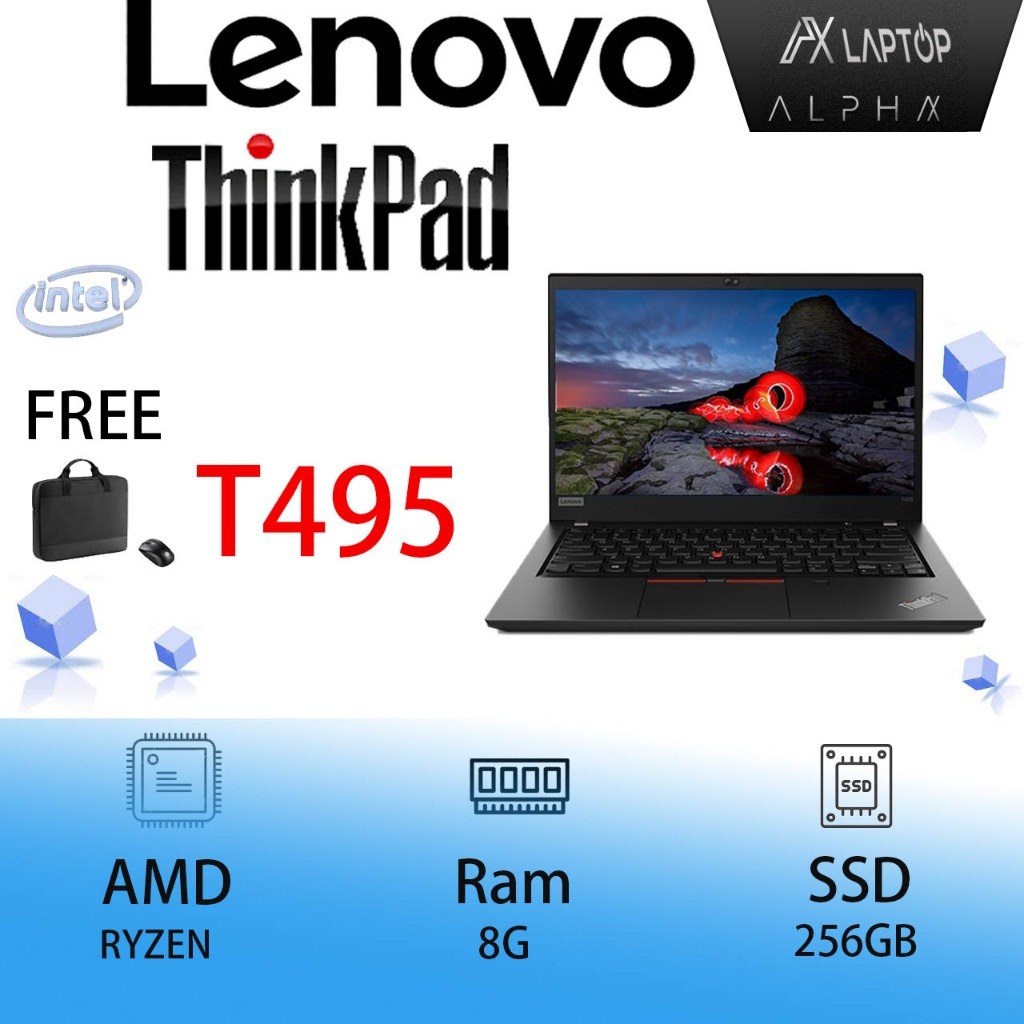 Jual Laptop Lenovo thinkpad T495 AMD RYZEN RAM 8/16gb SSD 256gb 14inch ...