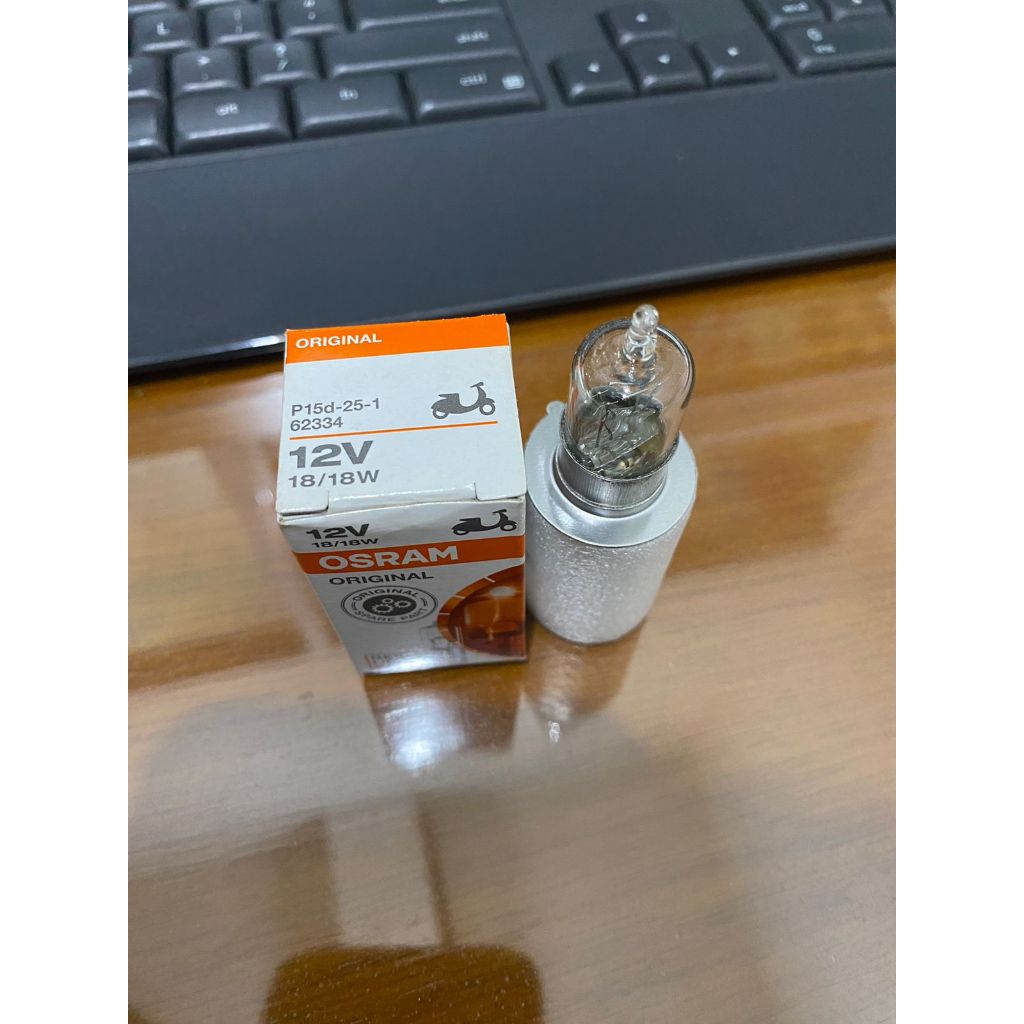Jual Bohlam Halogen OSRAM 62334 Motor Bebek Matic M5 K1 18/18W | Shopee ...