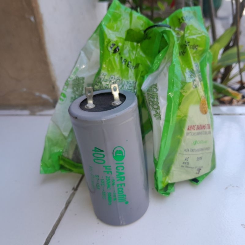 Jual Capasitor/kapsitor icar ecofill 400uf starting | Shopee Indonesia