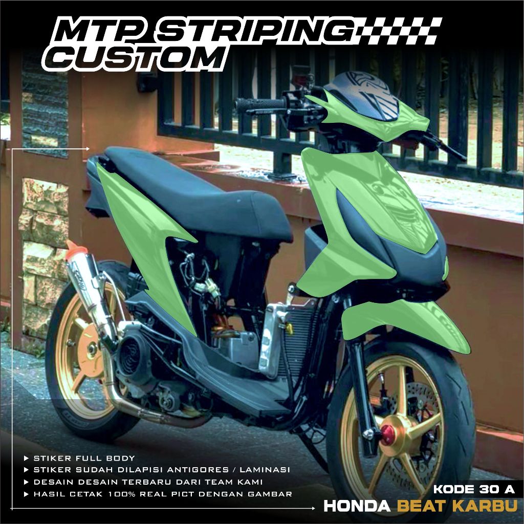 Jual Decal Beat Karbu Full Body Stiker Motor Beat Karbu Full
