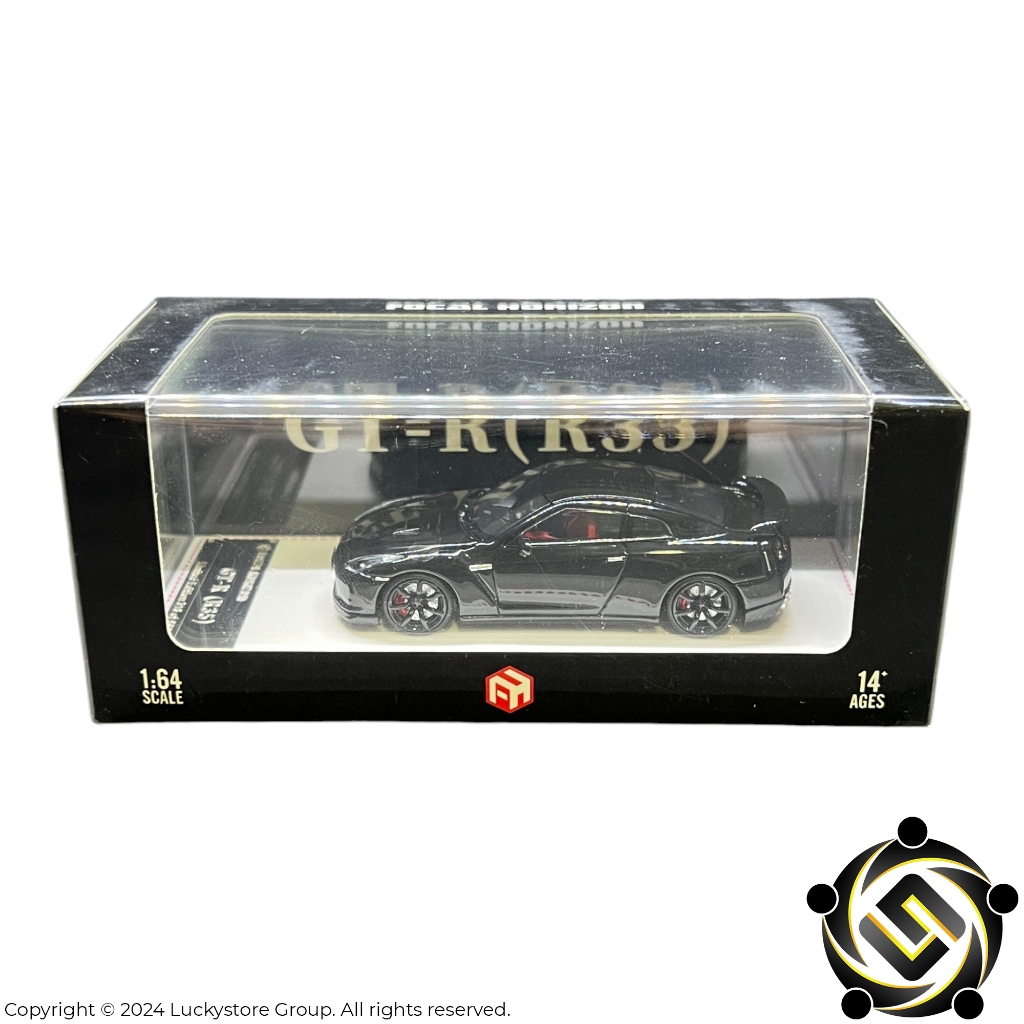 Jual Focal Horizon 1:64 Nissan Skyline GT-R R35 Black Open Hood Limited ...