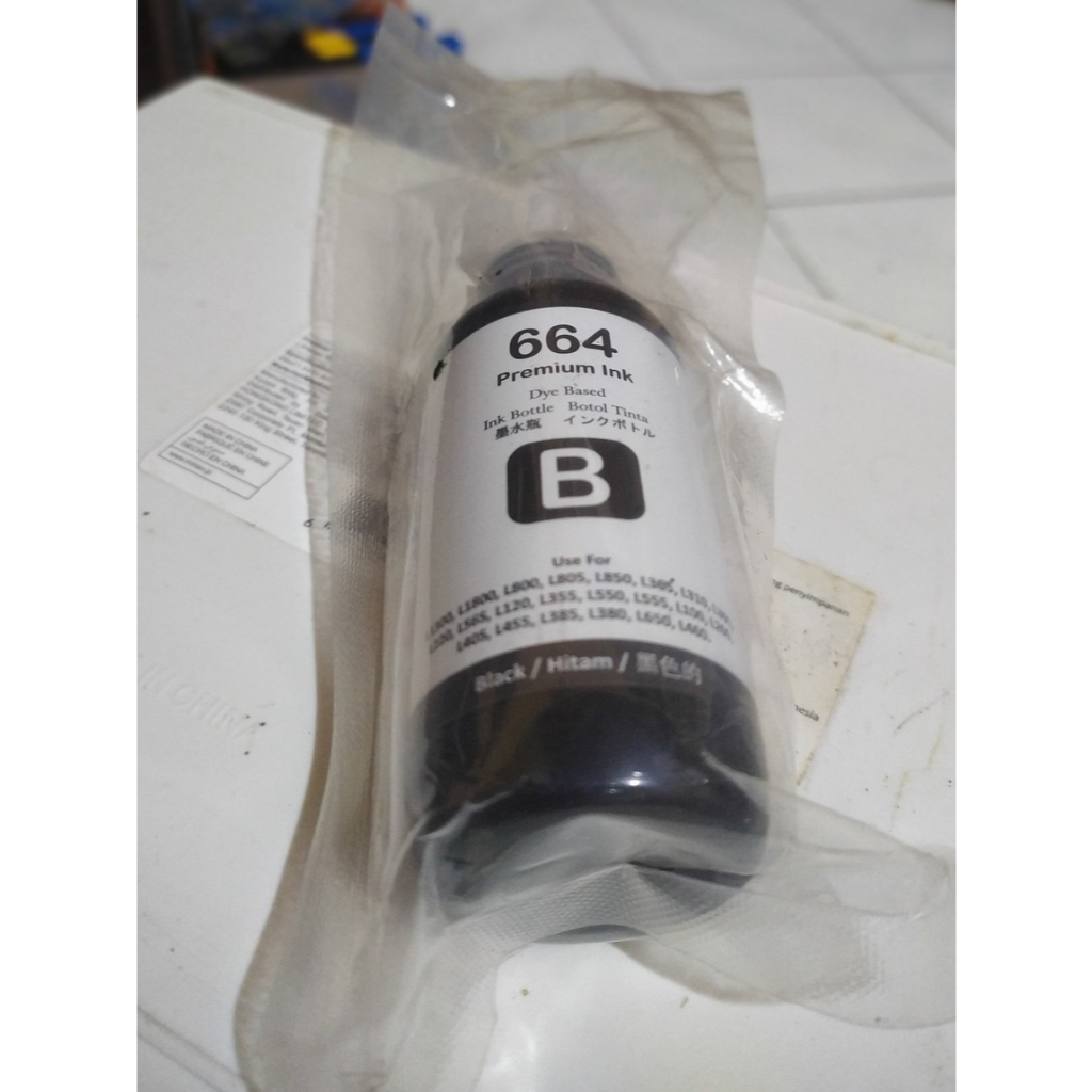 Jual Tinta Premium Ink Printer Epson Seri L200/L300/L455/L1300 (100ML ...