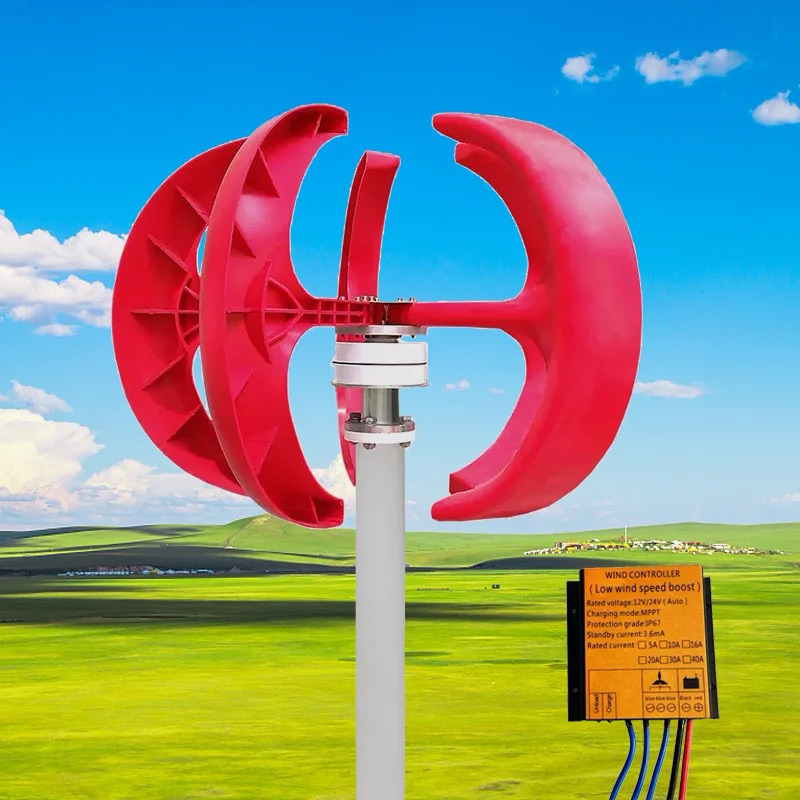 Jual OD PLTB Generator Wind Turbine Vertical 300W Turbin Angin 12V ...