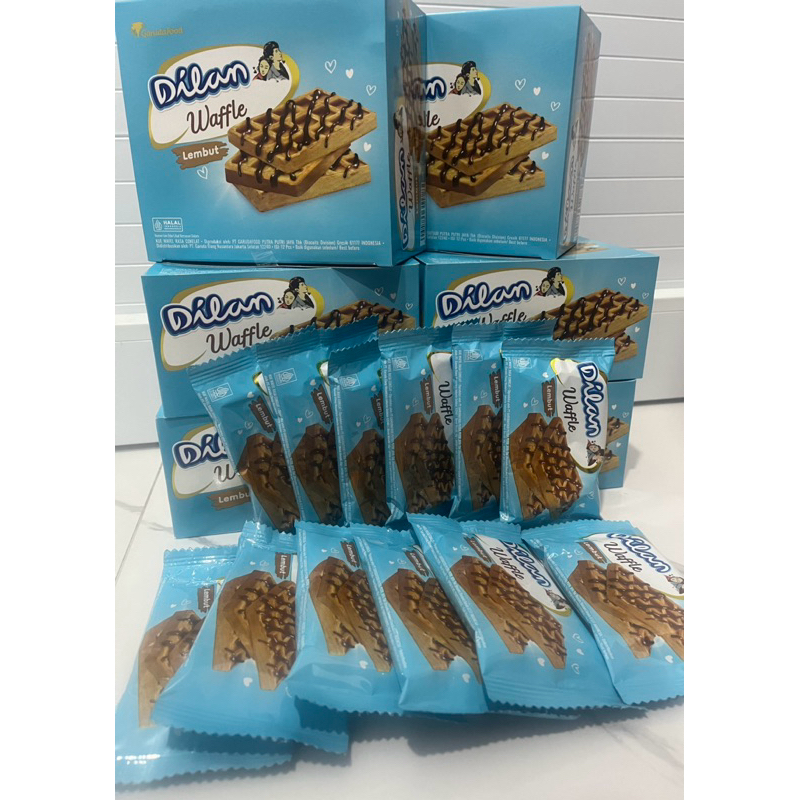 Jual DILAN WAFFLE RASA COKELAT HALAL 1 BOX ISI 12 PCS | Shopee Indonesia