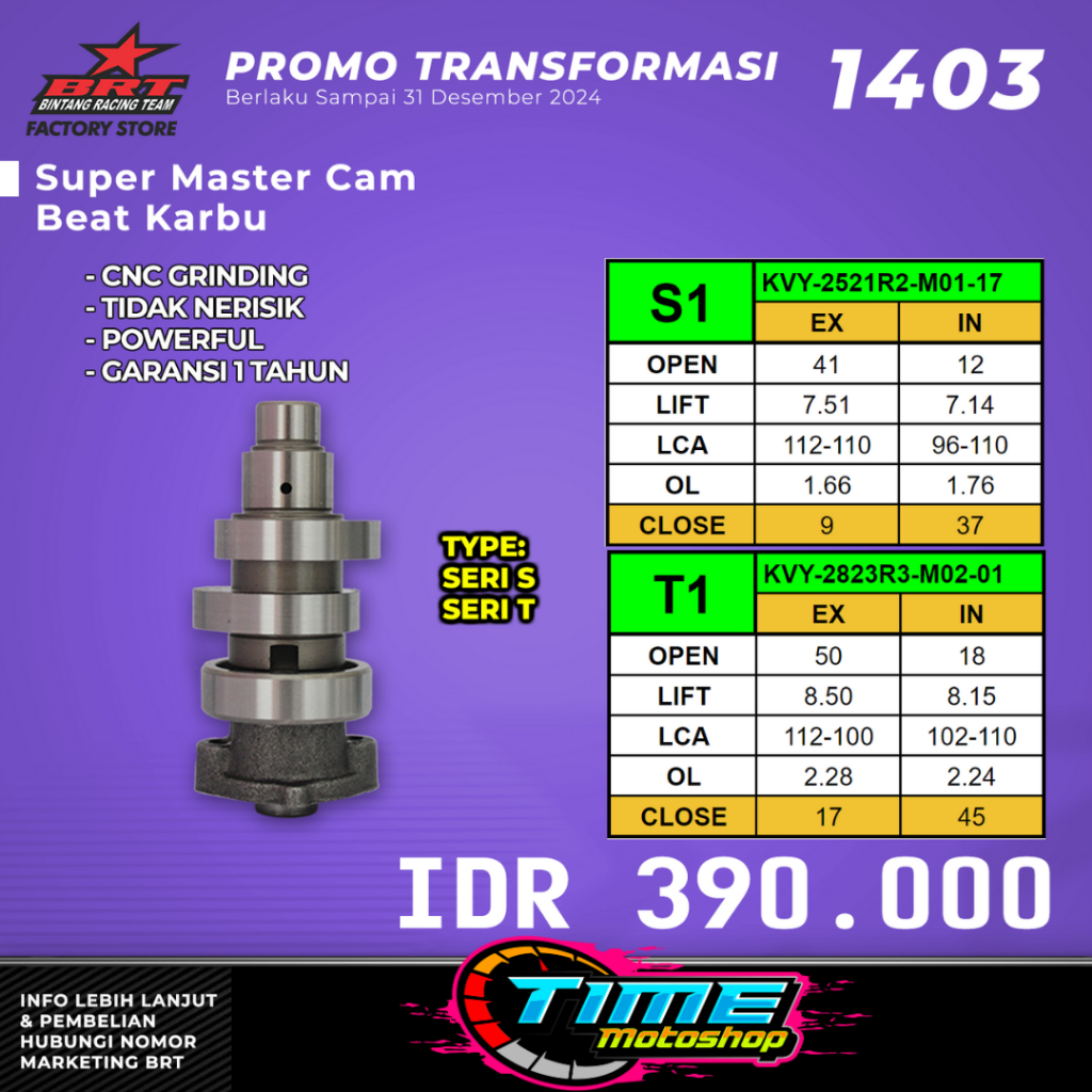Jual NOKEN AS BRT BEAT KARBU / SCOOPY / SPACY KVY KARBU S1/S8/T1/R1/R43 ...