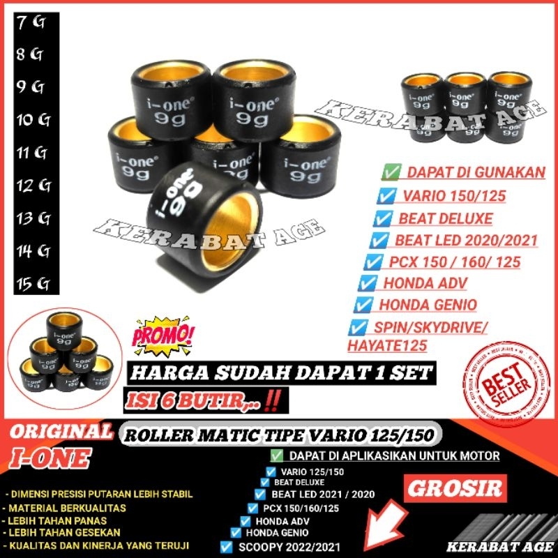 Jual Roller Roler Loler Racing Genio Scoopy 2021 Spin Skywave SkyDrive ...