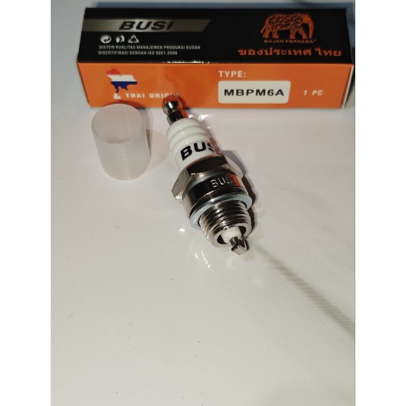 Jual 1 Box Busi Chain Saw Senso Potong Rumput BPM6A / Busi Potong ...