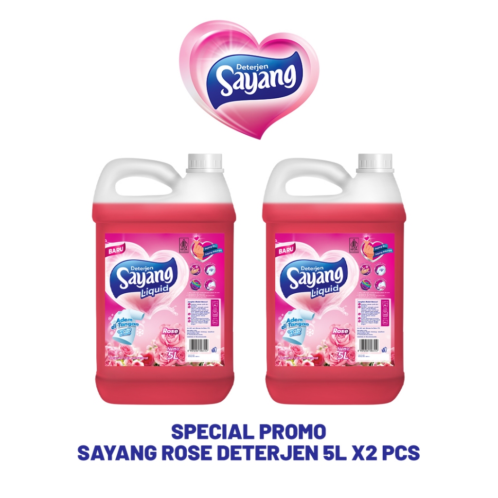 Jual [Special Promo] Sayang Rose Deterjen 5L x 2pcs | Shopee Indonesia