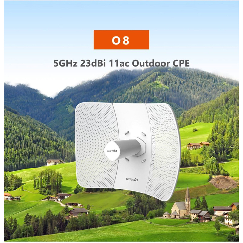 Jual Tenda O8 Acces Point 5GHz CPE 11AC Router 23dBi Gigabit Outdoor ...