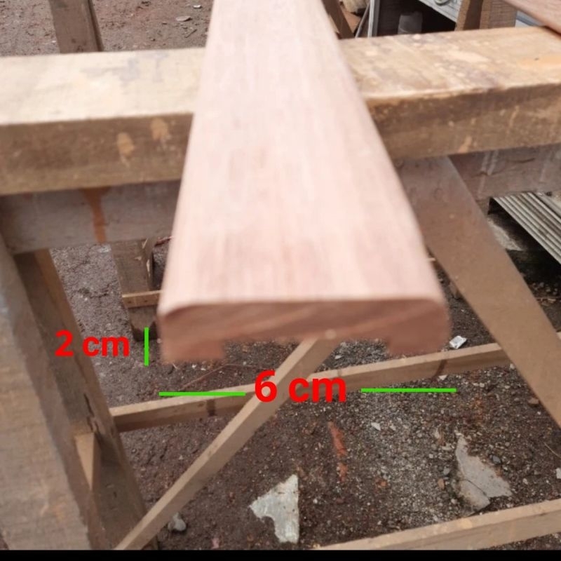 Jual Pesanan 3 btg Railing Kayu Kamper Singkil 2 cm x 6 cm x 3 mtr ...