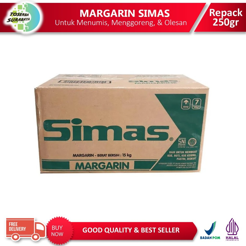 Jual SIMAS MARGARINE 250gr BEST PRICE (Harga Bertingkat) | Shopee Indonesia