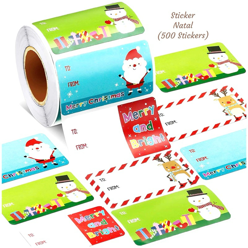 Jual Aneka Sticker Natal Christmas Sticker Kado Natal Sticker Kado ...