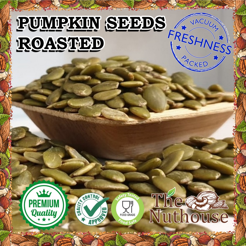 Jual 1kg Pumpkin Seeds Roasted / Biji Labu Kupas Panggang (Oven ...