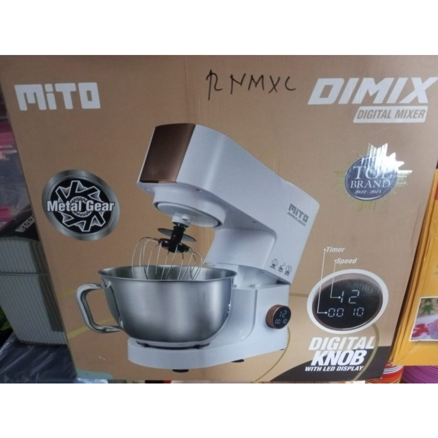 Jual MITO Mixer Mito MX600 Kapasitas 6 Liter Pengaduk adonan kue roti ...