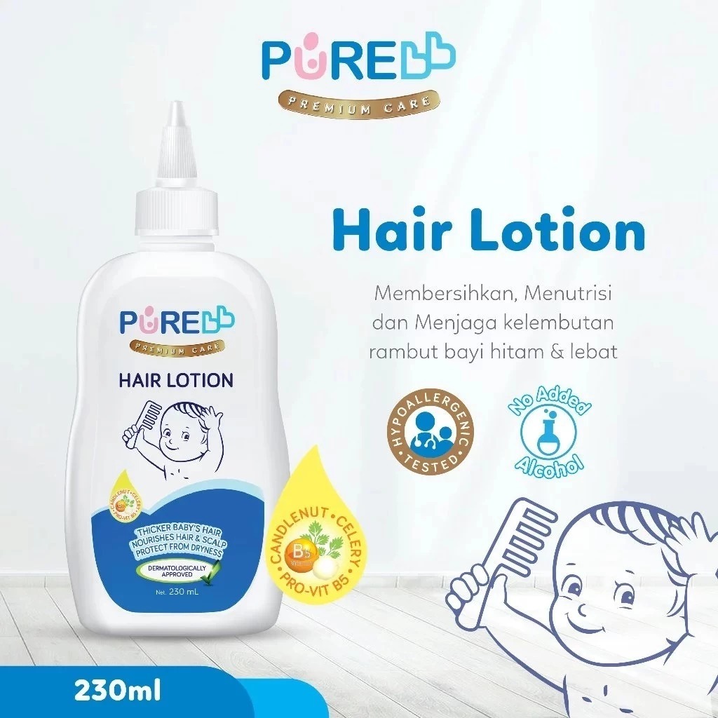 Jual PureBB Pure BB Hair Lotion Pure Baby Minyak Penyubur Rambut Anak ...