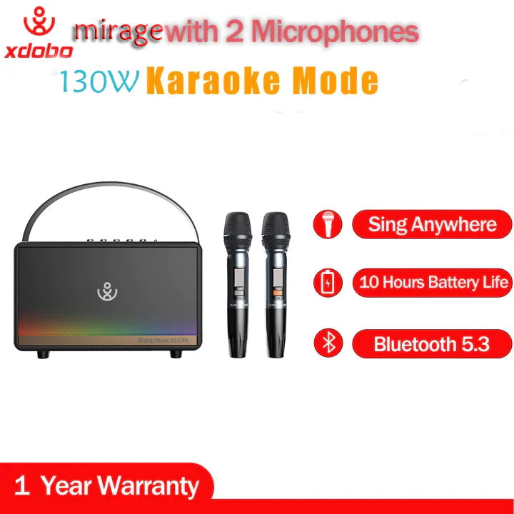 Jual XDOBO Mirage 130W Wireless Bluetooth Speaker Karaoke Mode 