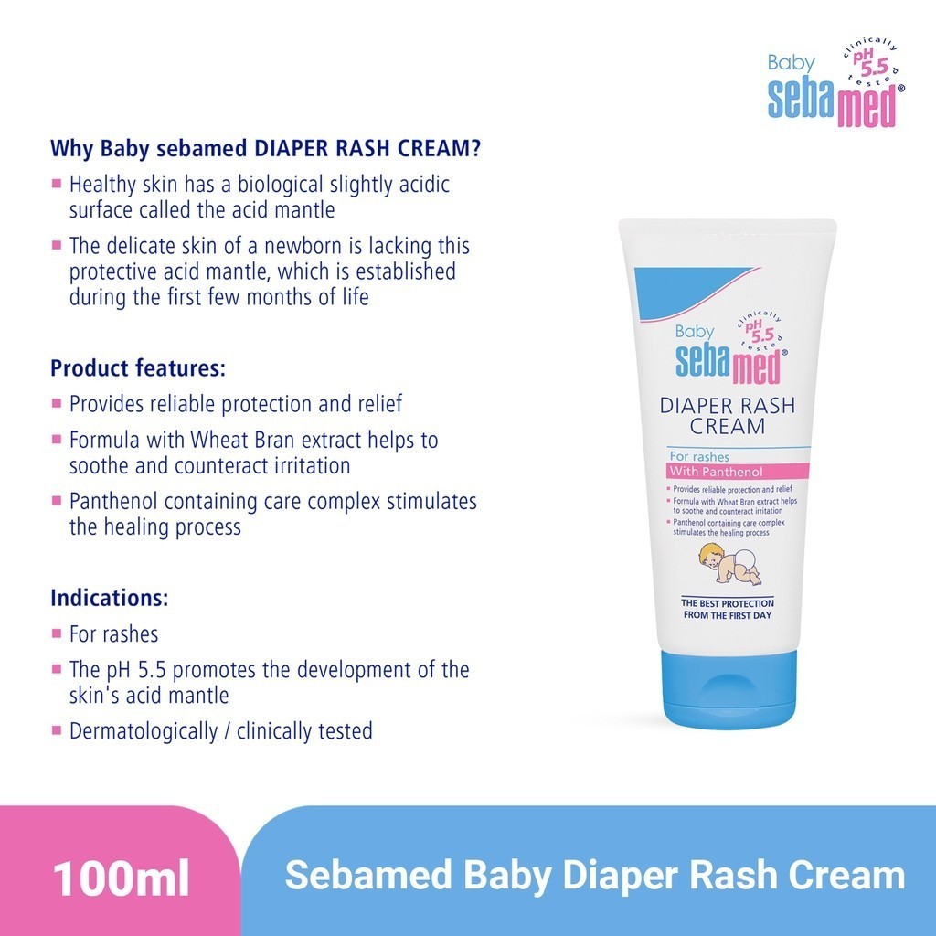Jual SEBAMED Baby Diaper Rash Cream 100ml | Shopee Indonesia