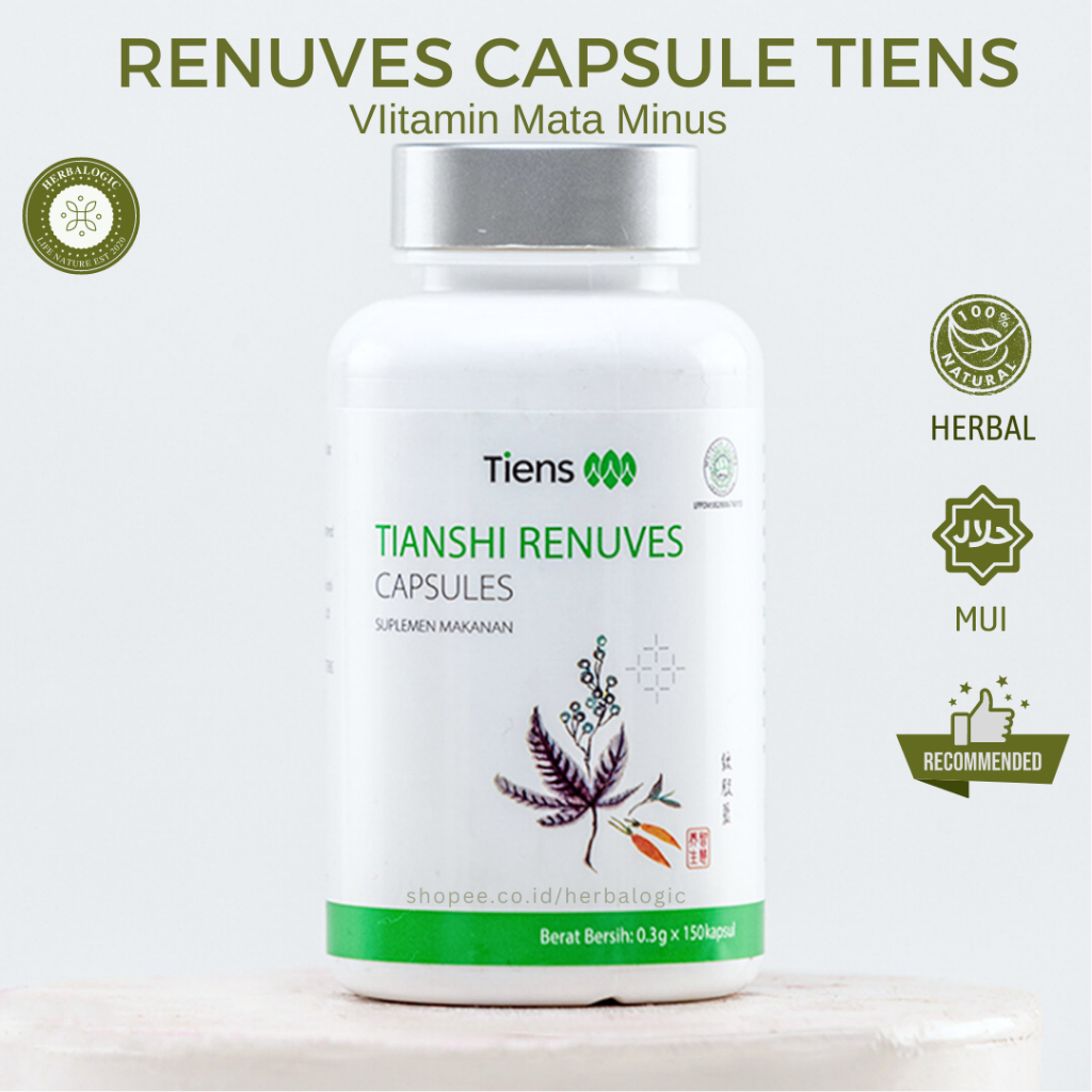 Jual RENUVES Tiens Kapsul Original Vitamin Mata Minus | Obat Insomia ...