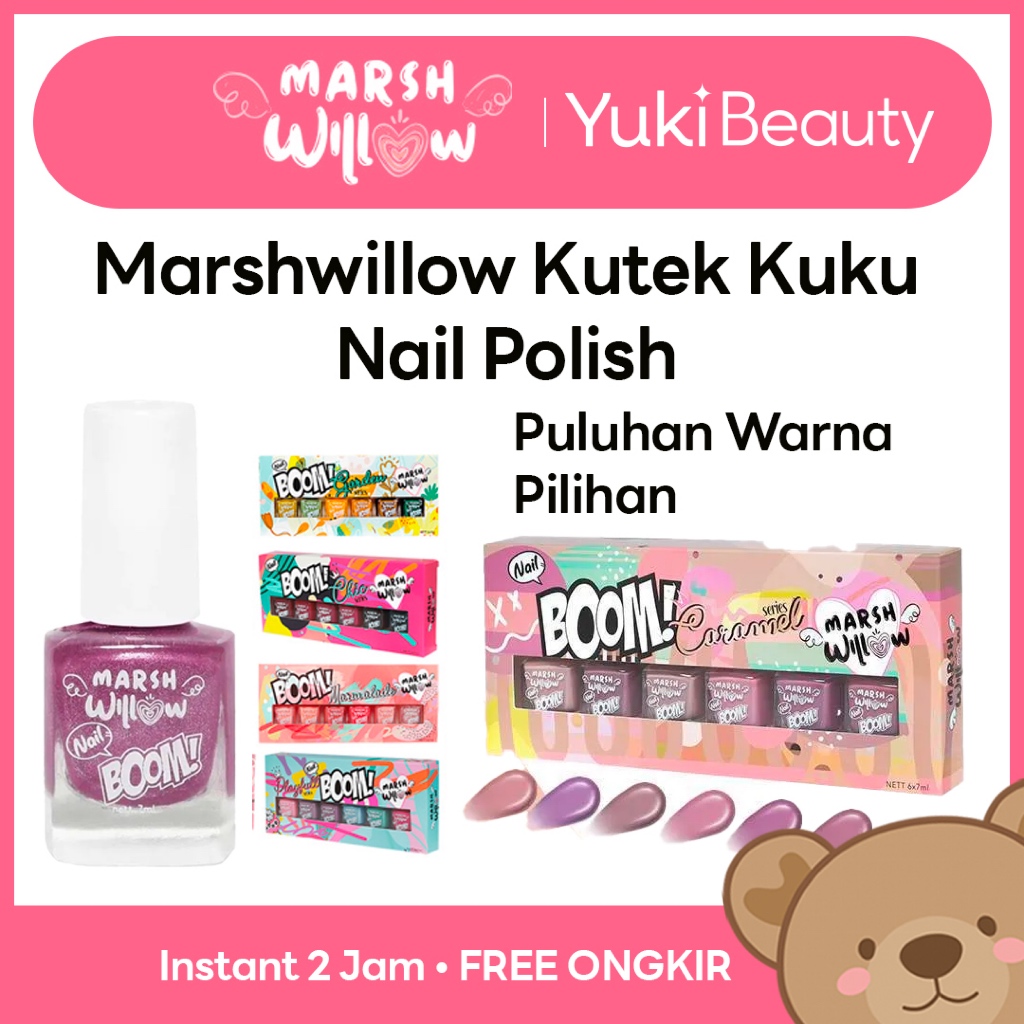 Jual YUKI Manado Marshwillow Kuteks Kuku Nail Boom Series Kutex Warna ...