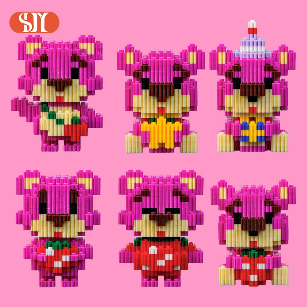 Jual Nano Block Bricks Lotso Bear Small 3D Mainan Balok Susun Mainan ...