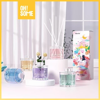 OHSOME -Alba Sol/Findense Reed Diffuser Pengharum Ruangan 45ml Pengharum Kamar Aromaterapi Wangi Parfum Mewah