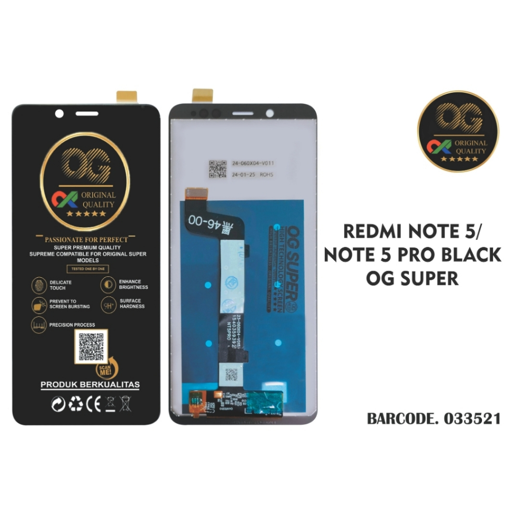 Jual ( OG SUPER ) LCD XIAOMI REDMI NOTE 5 / NOTE 5 PRO FULLSET | Shopee ...