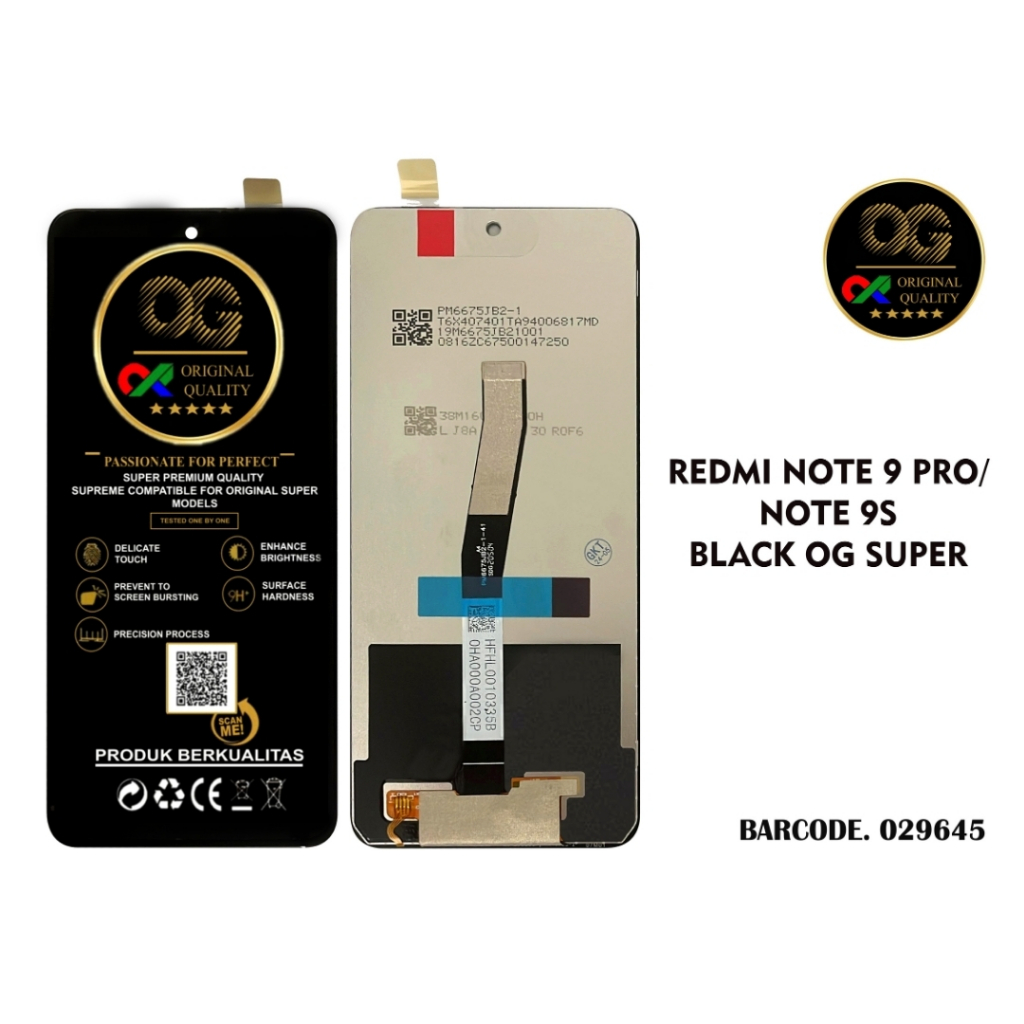 Jual ( OG SUPER ) LCD XIAOMI REDMI NOTE 9 PRO FULLSET | Shopee Indonesia
