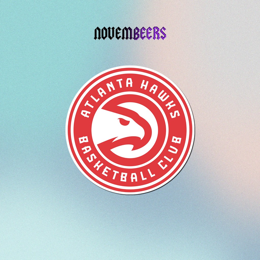 Jual Stiker Vinyl Atlanta Hawks Sticker Vinyl Glossy NBA Team | Shopee ...