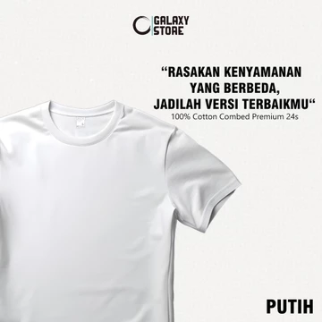 Kaos Polos Cotton Combed 24s Premium Lengan Pendek