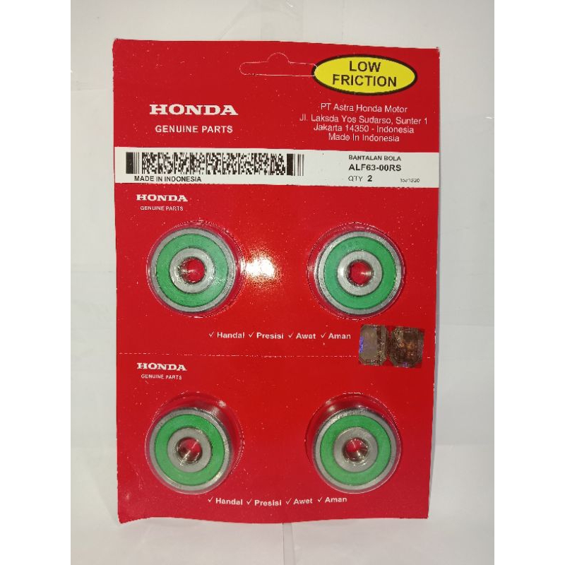 Jual 4 Pcs Bearing Laher (HONDA) 6300 Pres (ALF63-00RS) | Shopee Indonesia