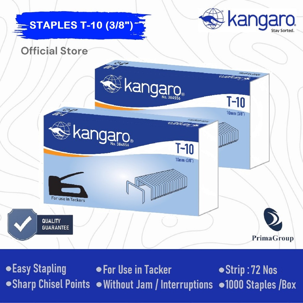 Jual Isi Staples Guntacker T-10 / Isi Hekter 10mm / Isi Stapler (3/8 ...