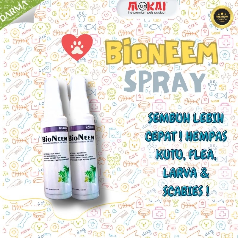 Jual BIONEEM 60 ml - Spray kutu, flea, larva, scabies | Shopee Indonesia