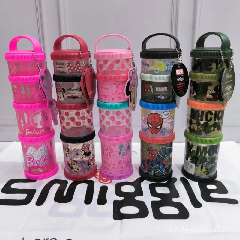 Jual Smiggle snack stack mickey 4 tingkat | Shopee Indonesia