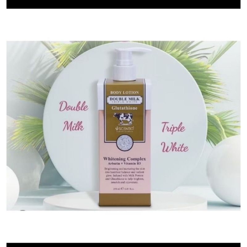 double milk triple white glutathione Review]] รีวิว อวดผิวสวยกระจ่างใส ด้วย Scentio Double Milk Triple White  Facial Emulsion