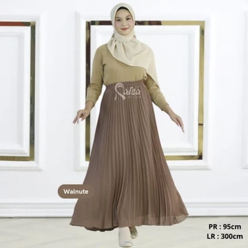 Rok Plisket Ceruty Babydoll Full Puring Premium Raisa Hijab