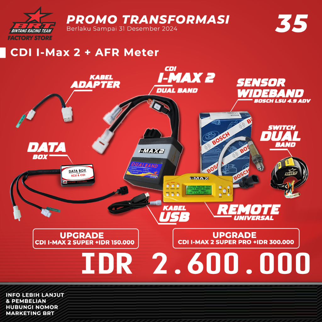 Jual CDI IMAX 2 + AFR METER BRT BINTANG RACING TEAM | Shopee Indonesia