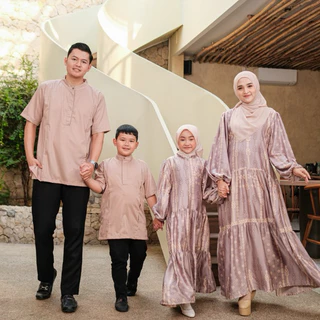 Kalsandfrey Drupala Family Set Gamis Koko Set Kembar Couple Keluarga