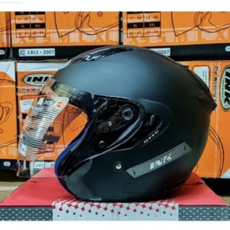 Jual HELM INK METRO BLAK DOF DOUBLE VISOR FULL WARNA ORIGINAL PRODUK ...